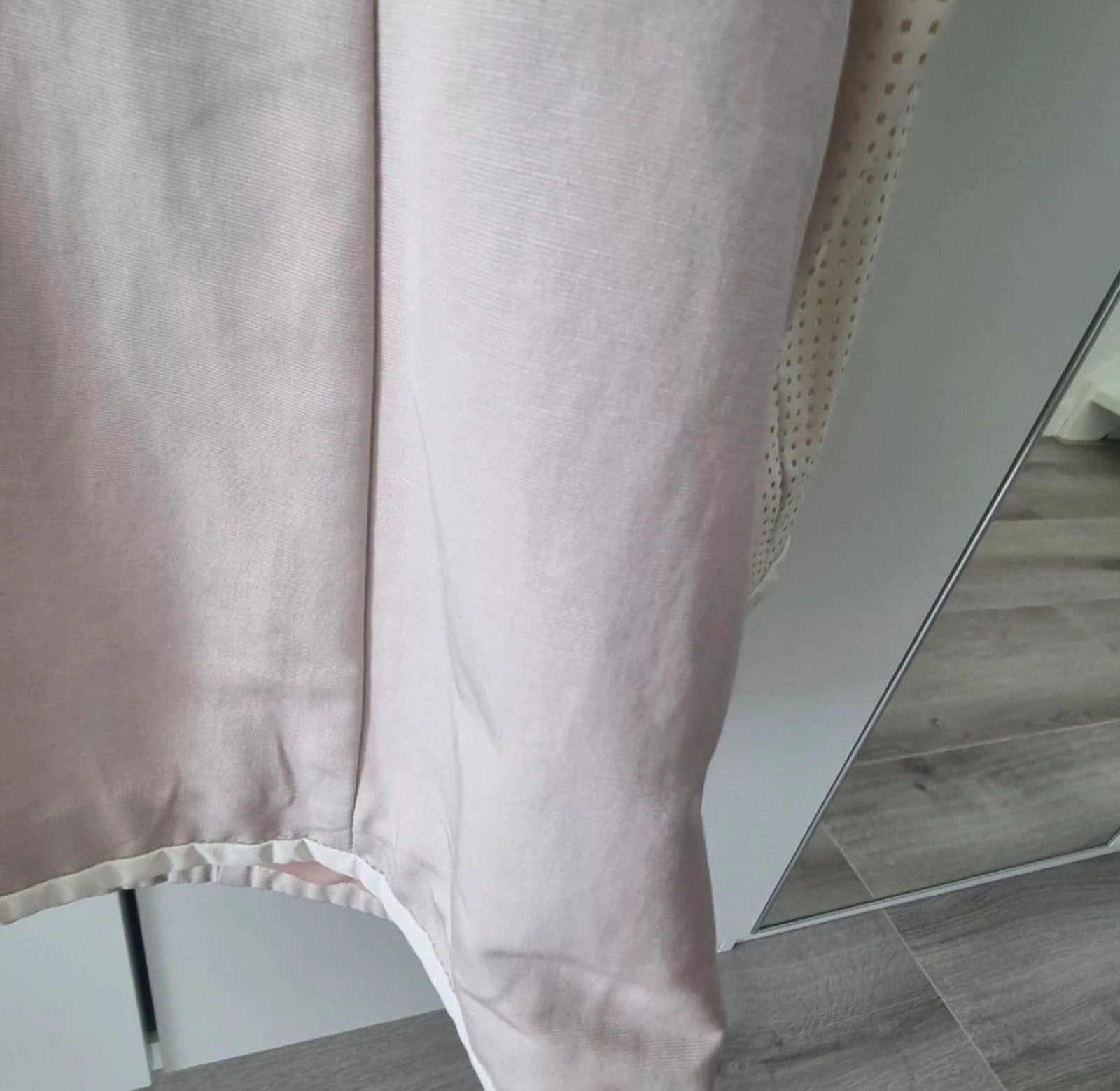 Madeleine elegante gabardina / chaqueta de verano beige crema mangas perforadas 44 – photo 12